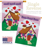 Welcome Home Sweet Home - Sweet Home Inspirational Vertical Impressions Decorative Flags HG100039 Made In USA