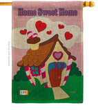 Welcome Home Sweet Home - Sweet Home Inspirational Vertical Impressions Decorative Flags HG100039 Made In USA