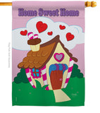 Welcome Home Sweet Home - Sweet Home Inspirational Vertical Impressions Decorative Flags HG100039 Made In USA