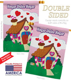 Welcome Hogar Dulce Hogar - Sweet Home Inspirational Vertical Impressions Decorative Flags HG100040 Made In USA