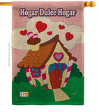 Welcome Hogar Dulce Hogar - Sweet Home Inspirational Vertical Impressions Decorative Flags HG100040 Made In USA