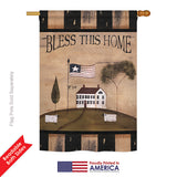 Welcome Bless This Home - Sweet Home Inspirational Vertical Impressions Decorative Flags HG100043 Printed In USA