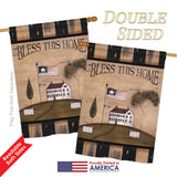 Welcome Bless This Home - Sweet Home Inspirational Vertical Impressions Decorative Flags HG100043 Printed In USA