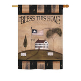 Welcome Bless This Home - Sweet Home Inspirational Vertical Impressions Decorative Flags HG100043 Printed In USA