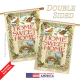 Welcome Birds Spring Time - Sweet Home Inspirational Vertical Impressions Decorative Flags HG100048 Printed In USA