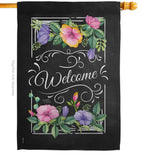 Welcome Blooming - Sweet Home Inspirational Vertical Impressions Decorative Flags HG100060 Made In USA
