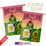 Welcome Sheep Home Sweet Home - Sweet Home Inspirational Vertical Impressions Decorative Flags HG100061 Printed In USA