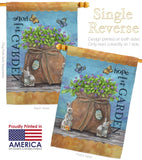 Welcome Hope Grows - Sweet Home Inspirational Vertical Impressions Decorative Flags HG100066 Made In USA