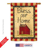 Bless Our Home - Sweet Home Inspirational Vertical Impressions Decorative Flags HG100069 Printed In USA