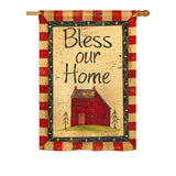 Bless Our Home - Sweet Home Inspirational Vertical Impressions Decorative Flags HG100069 Printed In USA