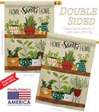 Group Plants - Sweet Home Inspirational Vertical Impressions Decorative Flags HG100086 Made In USA