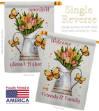 Friends & Family - Sweet Home Inspirational Vertical Impressions Decorative Flags HG100087 Made In USA