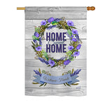 Blooming Home Sweet Home - Sweet Home Inspirational Vertical Impressions Decorative Flags HG137014 Printed In USA