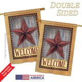 Welcome Country Barn Star - Sweet Home Inspirational Vertical Impressions Decorative Flags HG137054 Printed In USA