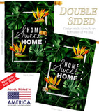 Paradise Home - Sweet Home Inspirational Vertical Impressions Decorative Flags HG192539 Made In USA