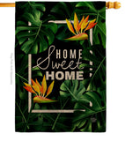 Paradise Home - Sweet Home Inspirational Vertical Impressions Decorative Flags HG192539 Made In USA