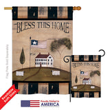 Welcome Bless This Home - Sweet Home Inspirational Vertical Impressions Decorative Flags HG100043 Printed In USA