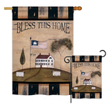 Welcome Bless This Home - Sweet Home Inspirational Vertical Impressions Decorative Flags HG100043 Printed In USA