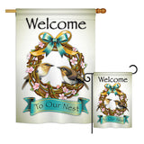 Welcome To Our Nest - Sweet Home Inspirational Vertical Impressions Decorative Flags HG100046 Printed In USA