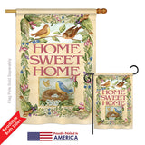 Welcome Birds Spring Time - Sweet Home Inspirational Vertical Impressions Decorative Flags HG100048 Printed In USA