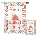 Welcome Sweet Home - Sweet Home Inspirational Vertical Impressions Decorative Flags HG100062 Printed In USA