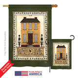 Welcome Yellow House - Sweet Home Inspirational Vertical Impressions Decorative Flags HG100068 Printed In USA