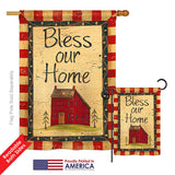 Bless Our Home - Sweet Home Inspirational Vertical Impressions Decorative Flags HG100069 Printed In USA