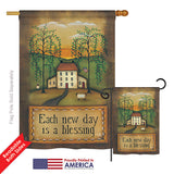 Each New Day - Sweet Home Inspirational Vertical Impressions Decorative Flags HG100072 Printed In USA