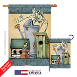 Welcome Spring Garden - Sweet Home Inspirational Vertical Impressions Decorative Flags HG100075 Printed In USA
