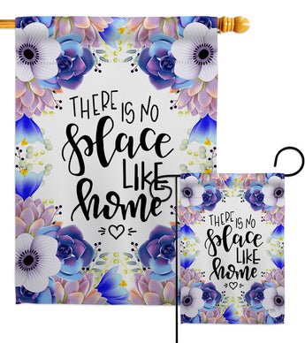 Place like Home - Sweet Home Inspirational Vertical Impressions Decorative Flags HG100077 Made In USA