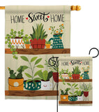 Group Plants - Sweet Home Inspirational Vertical Impressions Decorative Flags HG100086 Made In USA