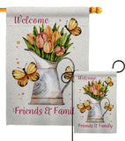 Friends & Family - Sweet Home Inspirational Vertical Impressions Decorative Flags HG100087 Made In USA