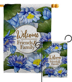 Blue Lotus - Sweet Home Inspirational Vertical Impressions Decorative Flags HG120250 Made In USA