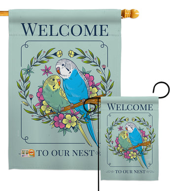 Our Sweet Nest -Inspirational Home Vertical Impressions Decorative Flags HG137217 Printed In USA