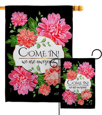 Come In - Sweet Home Inspirational Vertical Impressions Decorative Flags HG137543 Made In USA