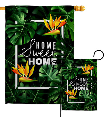 Paradise Home - Sweet Home Inspirational Vertical Impressions Decorative Flags HG192539 Made In USA