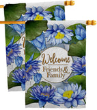 Blue Lotus - Sweet Home Inspirational Vertical Impressions Decorative Flags HG120250 Made In USA