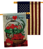 Bless This Home - Sweet Home Inspirational Vertical Impressions Decorative Flags HG130422 Made In USA