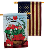 Bless This Home - Sweet Home Inspirational Vertical Impressions Decorative Flags HG130422 Made In USA