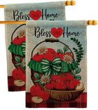 Bless This Home - Sweet Home Inspirational Vertical Impressions Decorative Flags HG130422 Made In USA