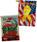 Bless This Home - Sweet Home Inspirational Vertical Impressions Decorative Flags HG130422 Made In USA