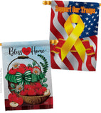 Bless This Home - Sweet Home Inspirational Vertical Impressions Decorative Flags HG130422 Made In USA