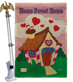 Welcome Home Sweet Home - Sweet Home Inspirational Vertical Impressions Decorative Flags HG100039 Made In USA