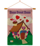 Welcome Home Sweet Home - Sweet Home Inspirational Vertical Impressions Decorative Flags HG100039 Made In USA