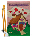 Welcome Home Sweet Home - Sweet Home Inspirational Vertical Impressions Decorative Flags HG100039 Made In USA