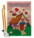 Welcome Hogar Dulce Hogar - Sweet Home Inspirational Vertical Impressions Decorative Flags HG100040 Made In USA