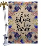 Place like Home - Sweet Home Inspirational Vertical Impressions Decorative Flags HG100077 Made In USA
