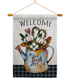 Cotton Bouquet - Sweet Home Inspirational Vertical Impressions Decorative Flags HG100079 Made In USA