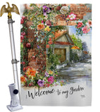 My Garden View - Sweet Home Inspirational Vertical Impressions Decorative Flags HG100084 Made In USA