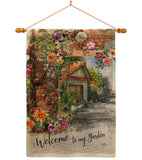 My Garden View - Sweet Home Inspirational Vertical Impressions Decorative Flags HG100084 Made In USA